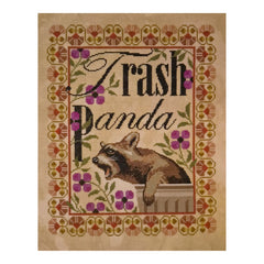 The Artsy Housewife Trash Panda Cross Stitch Pattern