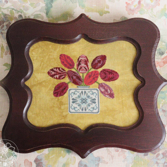 The Blue Flower Dutch Tulips Cross Stitch Pattern