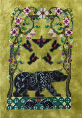 The Marigold Needle Blooming Bear Cross Stitch Pattern