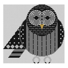The Meredith Collection Charley Harper Designs Barred Owl Needlepoint Canvas - 13m