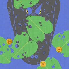 The Meredith Collection Charley Harper Designs Gatorscape Needlepoint Canvas