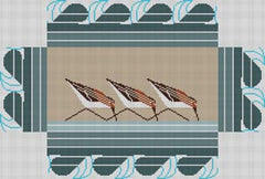 The Meredith Collection Charley Harper Designs Sanderlings Brickcover Needlepoint Canvas