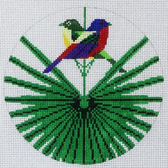 The Meredith Collection Charley Harper Flamboyant Feathers Needlepoint Canvas