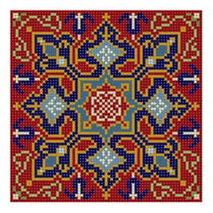 The Meredith Collection Susan Treglown Geometric Tile Needlepoint Canvas