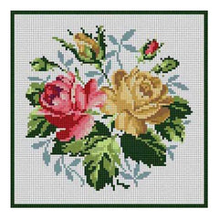 The Meredith Collection Susan Treglown Roses Needlepoint Canvas