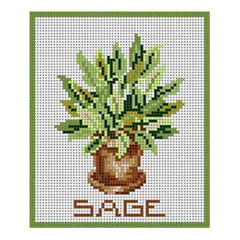 The Meredith Collection Susan Treglown Sage Needlepoint Canvas