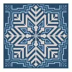 The Meredith Collection Susan Treglown Snowflake Pattern Needlepoint Canvas