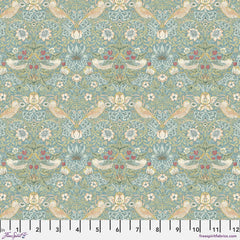 The Original Morris & Co Fabric Mini Strawberry Thief - Aqua