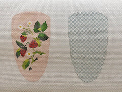 The Plum Stitchery Tara Gill Strawberry Series Scissors Case Needlepoint Canvas