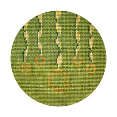 The Plum Stitchery Twelvetide in Color - Five Golden Rings Needlepoint Canvas