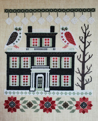 The Artsy Housewife Two Snowy Owls Cross Stitch Pattern