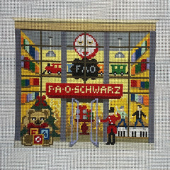 The Gingham Stitchery Kirkland Design Studios FAO Schwartz Storefront Needlepoint Canvas