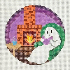 The Gingham Stitchery Maddie Sweet Designs Ghost Reading Needlepoint Canvas