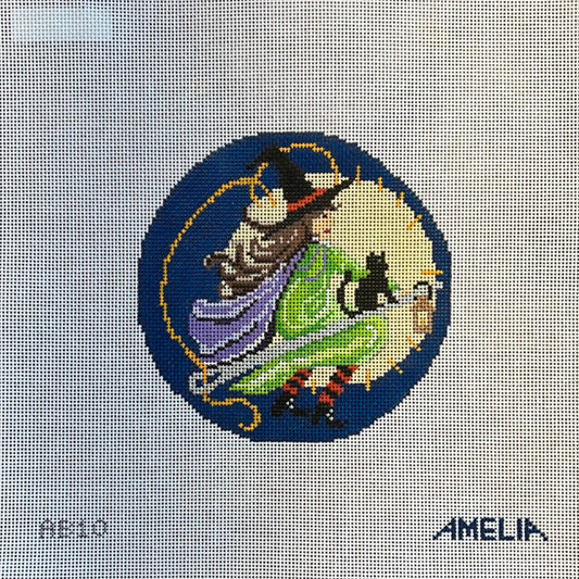 The Gingham Stitchery Tabitha the Stitch Needlepoint Canvas