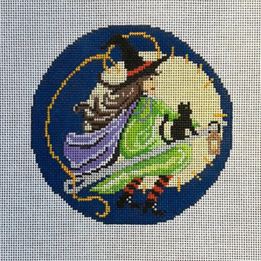 The Gingham Stitchery Tabitha the Stitch Needlepoint Canvas