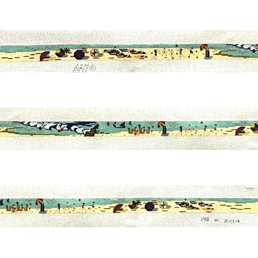 The Meredith Collection Beach Scene Belt Needlepoint Canvas