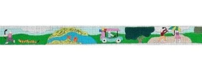 The Meredith Collection Golf Fun Belt Needlepoint Canvas