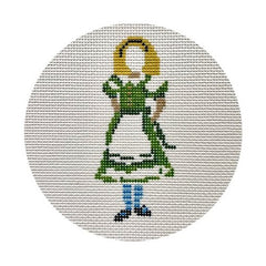 The Plum Stitchery Alice in Technicolor - Alice Needlepoint Canvas