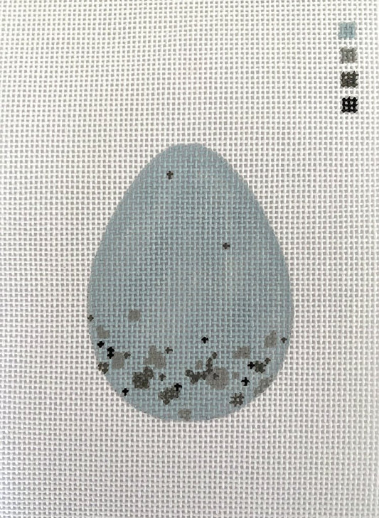 The Plum Stitchery Chipping Sparrow Egg Needlepoint Canvas