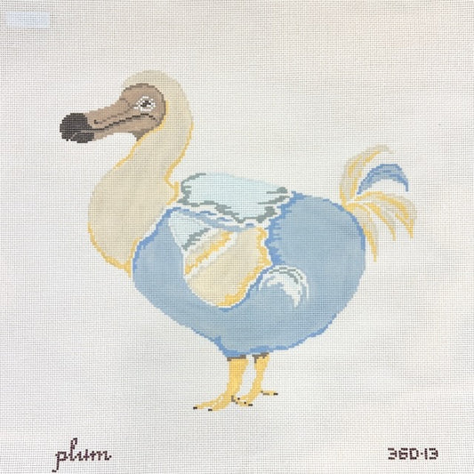 The Plum Stitchery Dodo Needlepoint Canvas