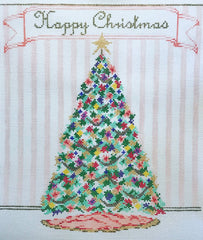 The Plum Stitchery Happy Christmas Needlepoint Canvas