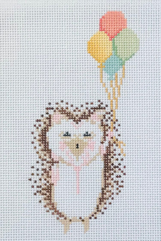 The Plum Stitchery Hedgehog Needlepoint Canvas