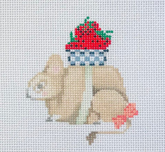 The Plum Stitchery Mouse Needlepoint Canvas