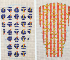 The Plum Stitchery Nautical Scissors Case Needlepoint Canvas