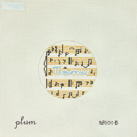 The Plum Stitchery Tomorrow Round Needlepoint Canvas