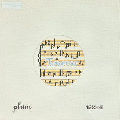 The Plum Stitchery Tomorrow Round Needlepoint Canvas