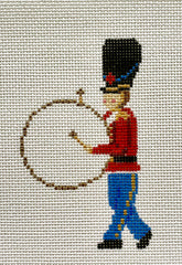 The Plum Stitchery Victorian Christmas - Soldier & Drum Needlepoint Canvas