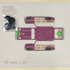 The Studio Midwest Cool Wheels Ford Woody Needlepoint Canvas