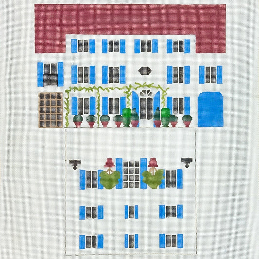 The Studio Midwest Provence House Purse Needlepoint Canvas