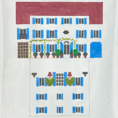 The Studio Midwest Provence House Purse Needlepoint Canvas