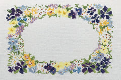 The Plum Stitchery Amy Lewandowski Petite Fleur Needlepoint Canvas - 12.5 x 8.5