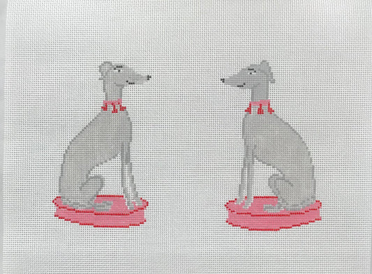 The Plum Stitchery Bernice & Clarice Needlepoint Canvas