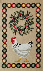 The Artsy Housewife Christmas Chicken Cross Stitch Pattern