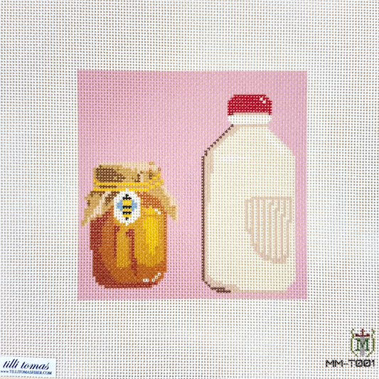 Tilli Tomas Misty Morrow Milk & Honey Needlepoint Canvas