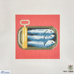 Tilli Tomas Misty Morrow Sardines Needlepoint Canvas