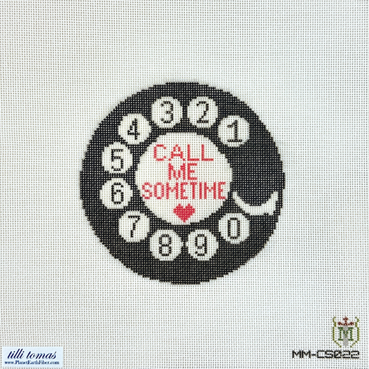 Tilli Tomas Misty Morrow Call Me Sometime Needlepoint Canvas