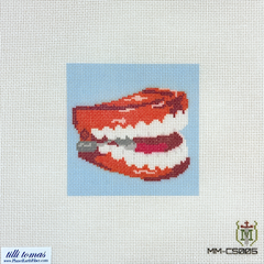 Tilli Tomas Misty Morrow Chomp Teeth Needlepoint Canvas