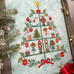 Tiny Modernist The Nutcracker Tree Cross Stitch Pattern