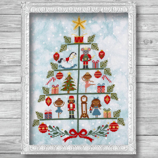 Tiny Modernist The Nutcracker Tree Cross Stitch Pattern