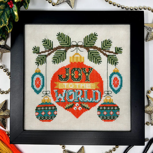 Tiny Modernist Joy to the World Cross Stitch Pattern