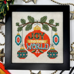 Tiny Modernist Joy to the World Cross Stitch Pattern