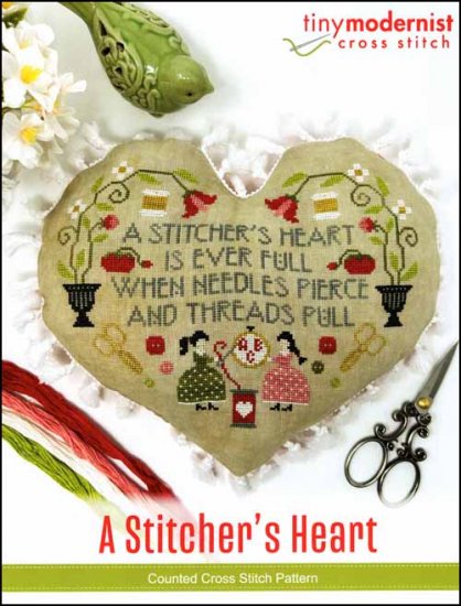 Tiny Modernist A Stitcher's Heart Cross Stitch Pattern
