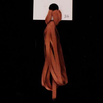 Treenway Silks Ribbon 3.5mm - 0034 Spiced Cognac