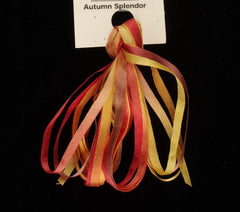 Treenway Silks Ribbon 3.5mm 65 Roses - Autumn Splendor