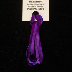 Treenway Silks Ribbon 3.5mm 65 Roses - Bleu Magenta