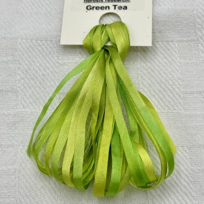 Treenway Silks Ribbon 3.5mm 65 Roses - Green Tea